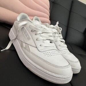 Reebok White Mesh Sneakers